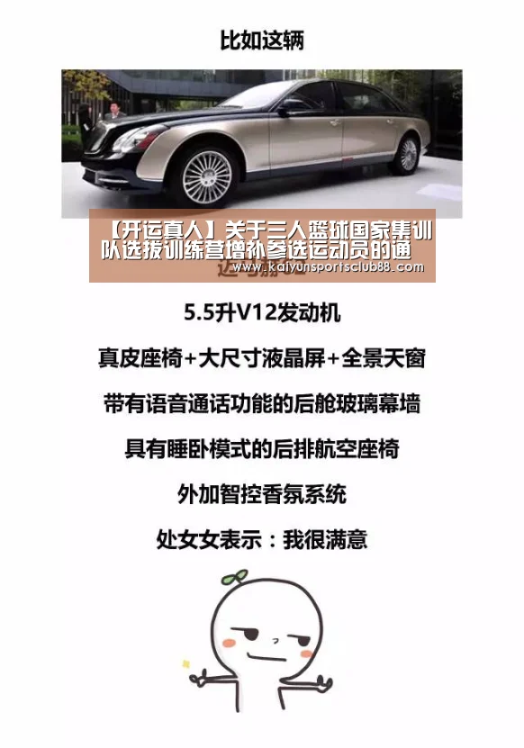 【开运真人】关于三人篮球国家集训队选拔训练营增补参选运动员的通知(图1) 开运官网